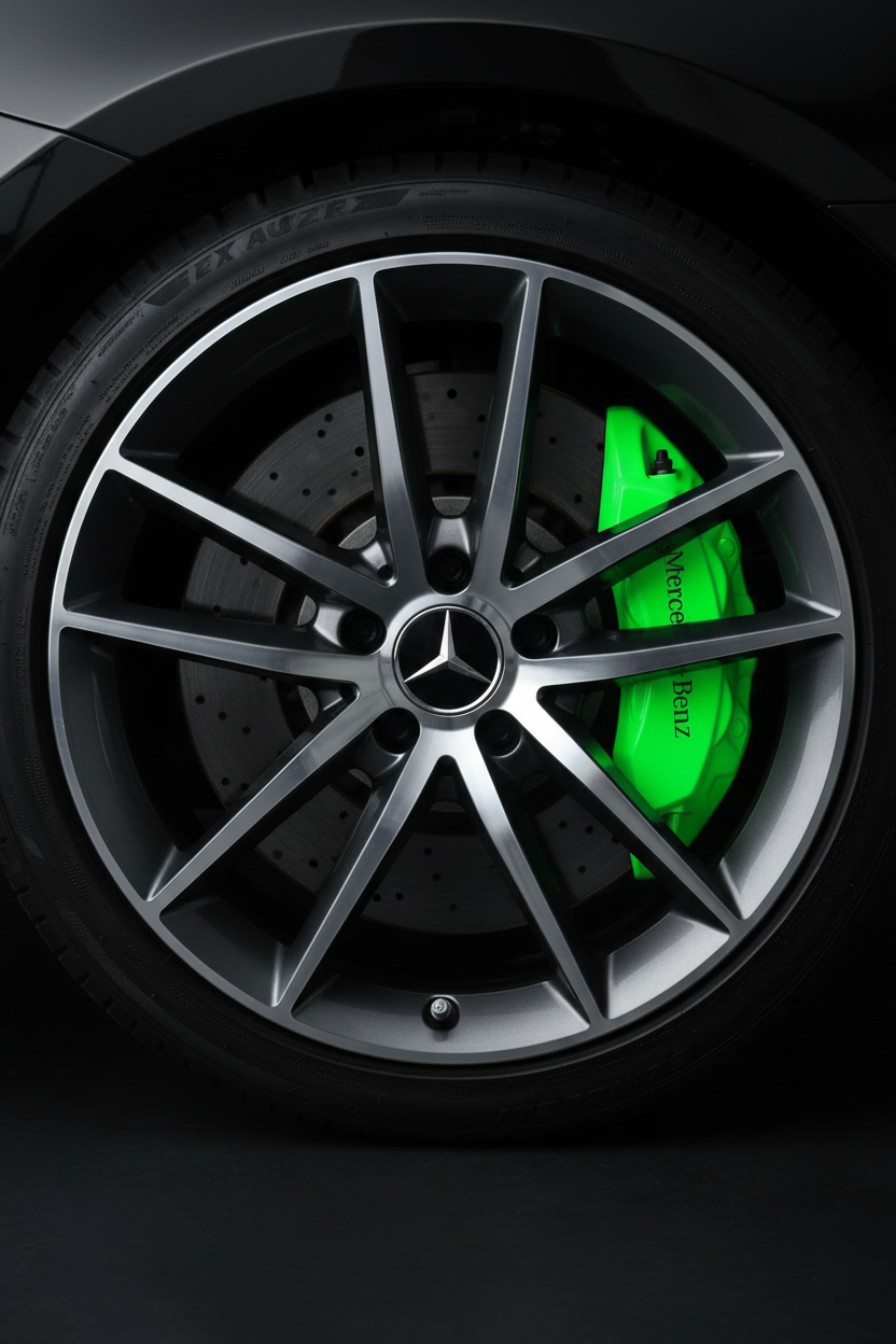 🏷️ Premium Mercedes-Benz Brake Caliper Covers (Front & Rear Set)