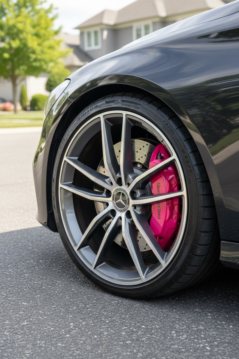 🏷️ Premium Mercedes-Benz Brake Caliper Covers (Front & Rear Set)