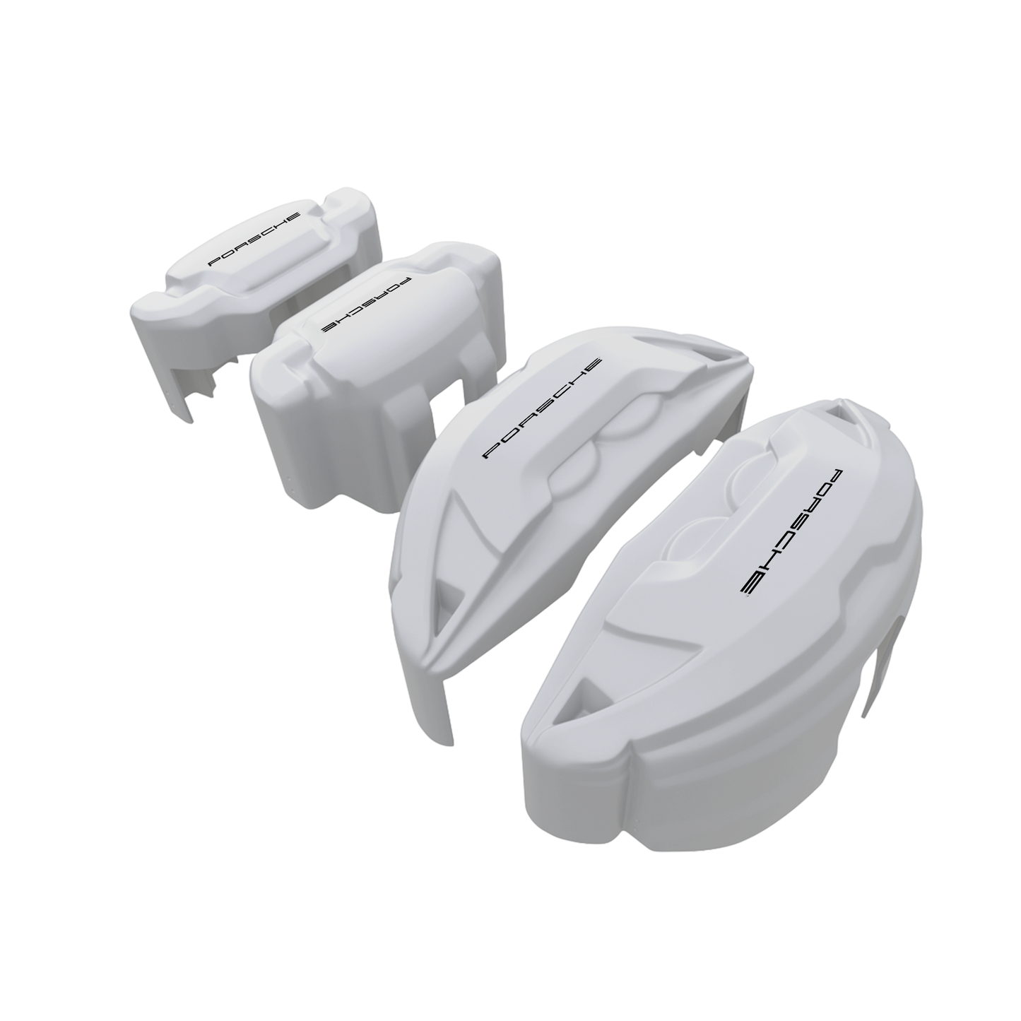 Porsche Caliper Covers – White Color – Custom Fit