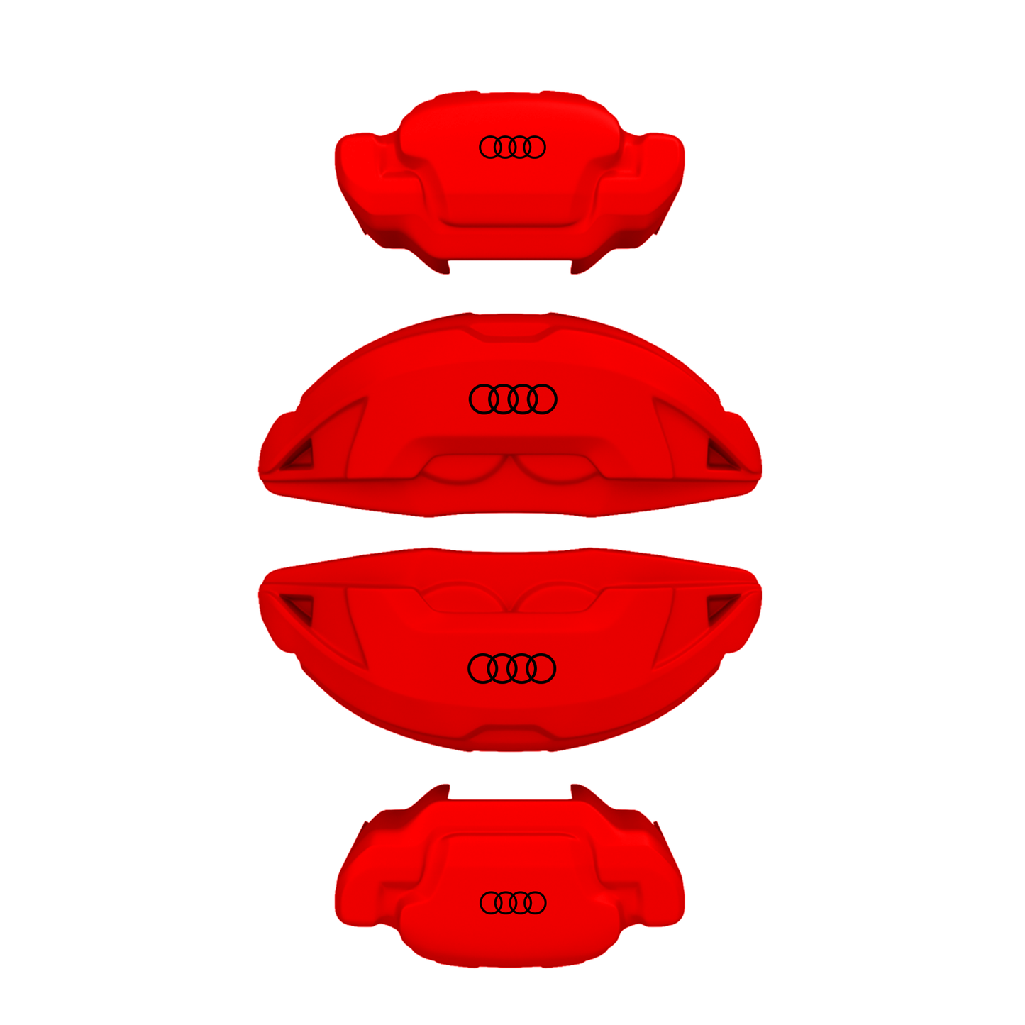 Audi Caliper Covers – Red Color – Custom Fit