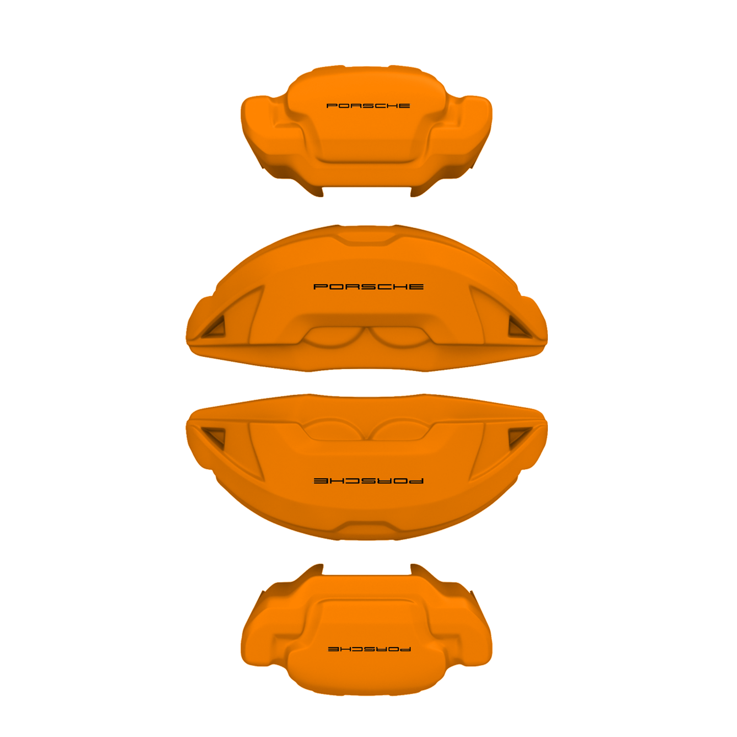 Porsche Caliper Covers – Orange Color – Custom Fit