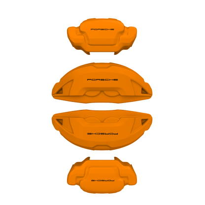 Porsche Caliper Covers – Orange Color – Custom Fit